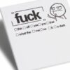 Freely express your sassy attitude with these snarky sticky notes. 3x3 inch notepad